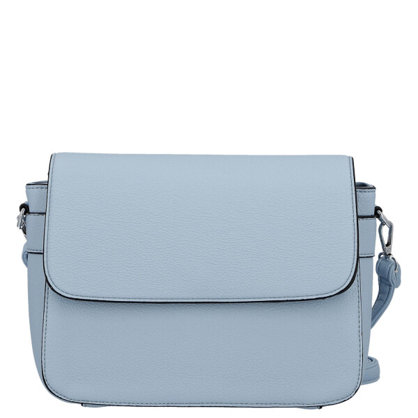 Moderní dámská koženková crossbody kabelka Mirona, světle modrá