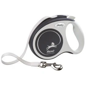 FLEXI Vodítko Comfort Plus S 5 m antracitové / Samonavíjecí / Do 15 kg / Soft Grip rukojeť