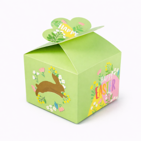 Cake star Velikonoční krabička světle zelená 10x10x7,5cm