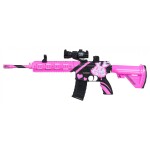 Mamido Dětská Puška M416 na vodní kuličky s příslušenstvím růžová