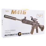 Mamido Dětská Puška M416 na vodní kuličky s příslušenstvím bílá