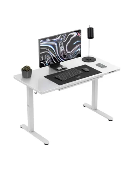 Mark Adler Leader 8.5 bílá / Kancelářský elektrický stůl / 120 x 60 x 72-118 cm (MA-LEADER 8.5 WHITE)