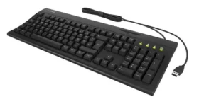 Keysonic KSK-8041U-CR černá / Klávesnice / plná velikost / DE / čtečka čipových karet / USB (61082)
