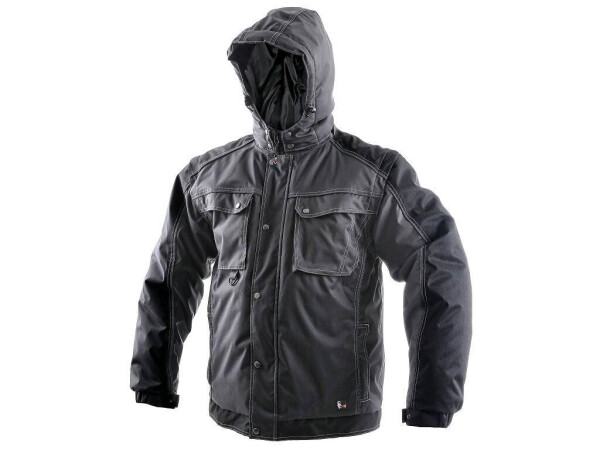 Canis CXS IRVINE Pánská bunda zimní - šedá 4XL 121000171098