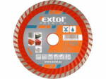 EXTOL-PREMIUM Kotouč diamantový řezný turbo 180x22.2mm / suché i mokré řezání (EX108754)