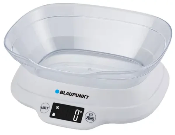 BLAUPUNKT FKS501 bílá / kuchyňská váha s miskou / 1-5000 g / 2x AAA (FKS501)