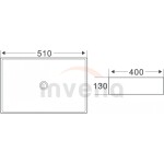 INVENA - Umyvadlo na desku FLORINA 51 cm CE-40-001-C