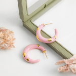 ELENYS Blush – pozlacené náušnice 18K žluté zlato