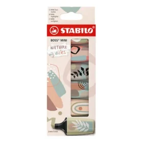 STABILO® BOSS MINI Naturevibes - 6 ks sada - 6 různých barev (07/06-31)