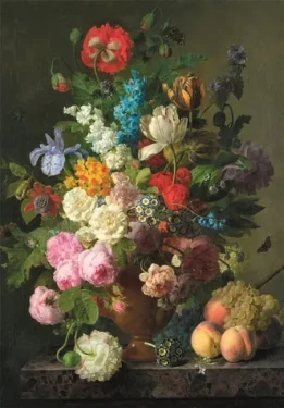 Clementoni 39970 Puzzle Museum Collection: Zátiší s květinami 1000 dílků