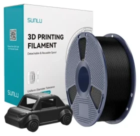 Sunlu PETG filament černý / Struna pro 3D tiskárnu / PETG / 1 kg (PETG B)