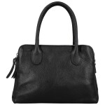 Módní dámská kožená kabelka do ruky Sawina, černá
