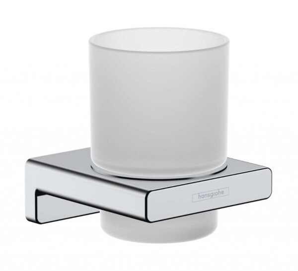 HANSGROHE - AddStoris Držák kartáčků a pasty, matné sklo/chrom 41749000