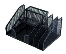 Stolní zásobník přihrádek černý