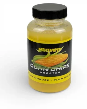Mikbaits Booster Corn Chips Švestka Morušer 250 ml / Booster