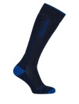 Dámské merino ponožky ICEBREAKER Wmns Merino Ski+ Medium OTC Mountain Contour, Midnavy/Lazurit/Black velikost: 41-43 (L)