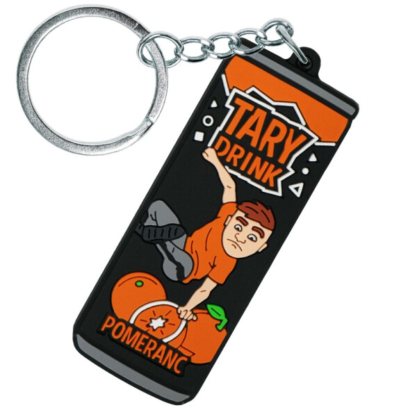 Přívěšek/klíčenka - design Tary drink pomeranč