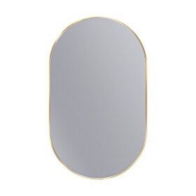 Erga Oval, oválné zrcadlo 60x100cm, zlatý rám, ERG-V01-OVAL-6010-GD