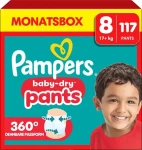 Pampers Baby Dry Pants XL 17+kg (117 ks) / plenkové kalhotky / velikost 8 (17+kg) (8006540711385)