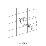 CERANO - Kompletní WC set Modul/Cesso - černá matná - integrované WC tlačítko - pneumatický modul - 49x36 CER-979847