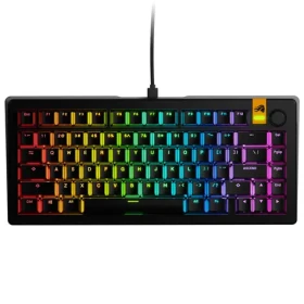 Glorious GMMK 3 HE 75% - Fox HE ANSI černá / herní 75% TKL / USB-C / ANSI (US) layout / Fox HE / RGB / 1.4m (GLO-KB-GMMK3-75-PB-HE-W-BLK-US)