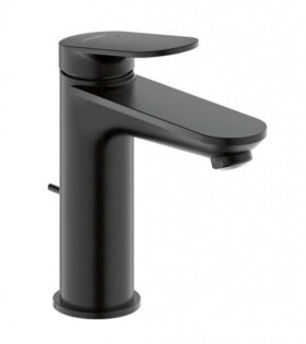DURAVIT - Wave Umyvadlová baterie s výpustí, matná černá WA1020001046