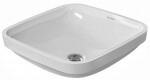 DURAVIT - DuraStyle Umyvadlo nábytkové 40x40 cm, s WonderGliss, bílá 03733700001