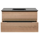 Koupelnová skříňka 2 zásuvková s umyvadlem Naturel Savona 98x53x44,8 cm dub Halifax mat SAVONA2100DHC SAVONA2100DHC