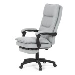 Kancelářské křeslo, synchronní mechanismus, stříbrná látka, KA-Y350 SIL