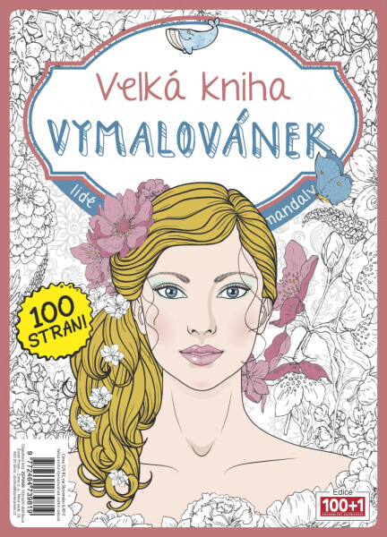 Velká kniha vymalovánek světle růžová