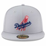 New Era Pánská kšiltovka Los Angeles Dodgers MLB 1958 Cooperstown 59FIFTY Fitted - Šedá Velikost: 7 3/8