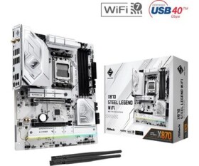 ASRock X870 STEEL LEGEND WIFI / AMD X870 / DDR5 / SATA III RAID / USB / 2.5GLAN / M.2 / sc.AM5 / ATX (X870 STEEL LEGEND WIFI)