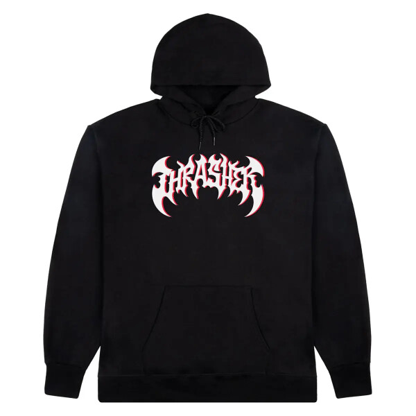 Mikina THRASHER x SPITFIRE Heavy Metal Hoodie Black velikost XL