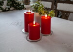 Star trading LED svíčka FLAMME FLOW V.12,5cm červená