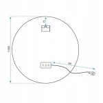 REA - Zrcadlo LED 90cm BAS P11416 HOM-09521