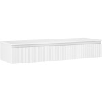 MEXEN/S - Rivel koupelnová skříňka pod umyvadlo 140 cm s deskou, 1 šuplík, reliéf , bílá mat 91A20-14023-1-BFC01