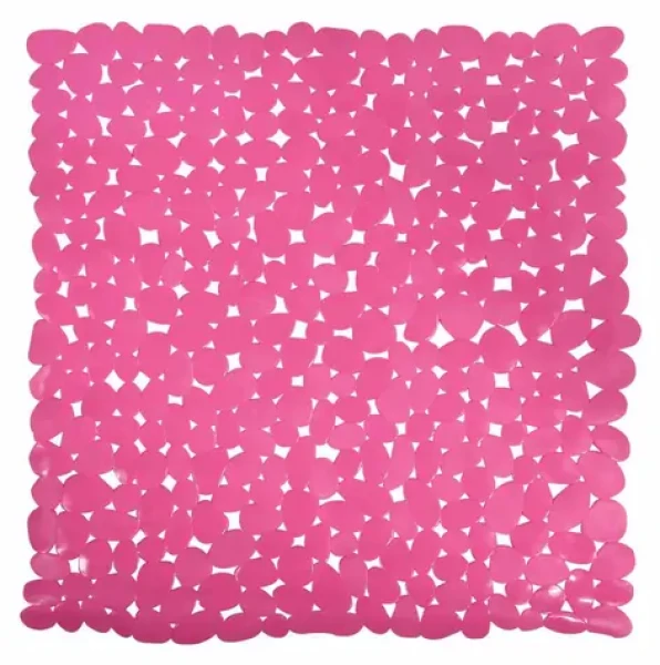 MSV GALETS protiskluzová podložka do sprchy růžová / PVC / 53 x 53 cm