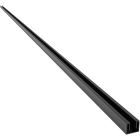 CERANO Stěnový zápustný profil pro sprchové zástěny Walk-in - 10 mm - černá matná - 200 cm