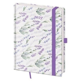 Diář 2027 týdenní B6 Vario - Lavender s gumičkou
