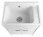 AQUALINE - Závěsná výlevka 58x38cm, plast bílá PI5838
