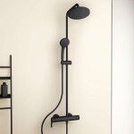 IDEAL STANDARD - Cerafine O Sprchový set s baterií, průměr 20 cm, 1 proud, černá BC750XG