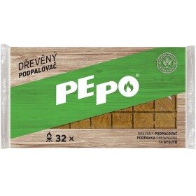 PE-PO dřevěný podpalovač 32 podpalů