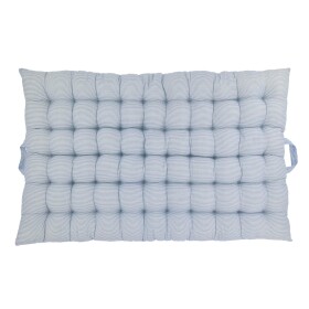 Chic Antique Prošívaná matrace Aix Milk Boy Stripes 100 × 60 cm, modrá barva, textil