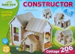 IGROTECO Dřevěná stavebnice Vila 4 v 1