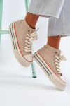 Dámské tenisky na platformě béžové Aineri 37