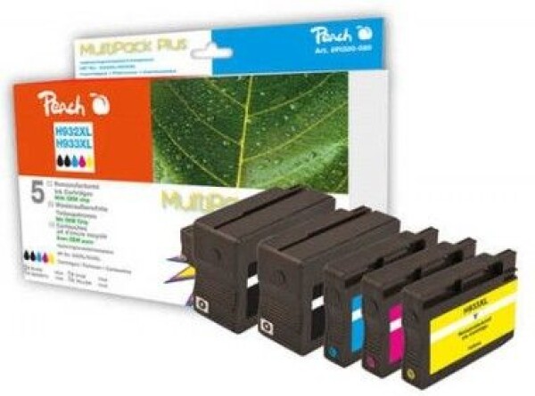 Peach Remanufactured 932XL a 933XL MultiPack Plus alternativní cartridge / HP OFFICEJET 6100 / OEM Chip / MultiPack Plus (0F319227)