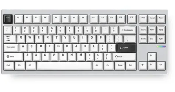 MCHOSE GX87 Max Matcha Latte V2 bílá / herní bezdrátová klávesnice / mechanická / Matcha Latte V2 / 2.4GHz / US Layout (MC-GX87-A4)