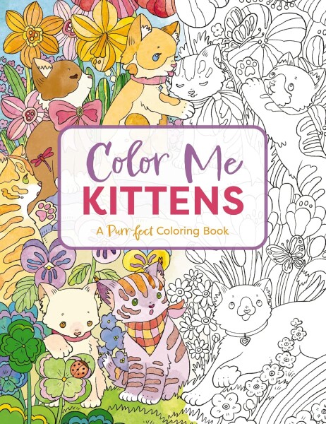 Color Me Kittens, antistresové omalovánky, Mill Cider