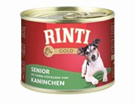 Rinti Gold Senior konzerva králík 185g