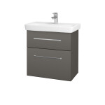 Dřevojas - Umyvadlová skříňka GO SZZ2 60 - N06 Lava / Úchytka T04 / N06 Lava 204976E